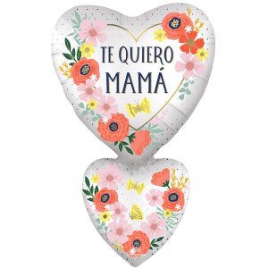 Amor Globos | 31 Inch Satin Te Quiero Mama Blooms Amor Globos Amor Globos