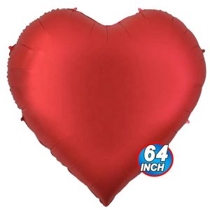 Amor Globos | 64 Inch Giant Person Size Heart – Red Amor Globos Amor Globos