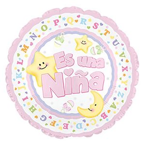 Bebita Globos | 17 Inch Es Una Nina Spanish Balloons Bebita Globos