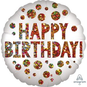 Feliz Cumpleanos Globos | 18 Inch Satin Infused Birthday Sequins Feliz Cumpleanos Globos Feliz Cumpleanos Globos