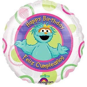 Feliz Cumpleanos Globos | 18 Inch Sesame Street Rosita Birthday Feliz Cumpleanos Globos Feliz Cumpleanos Globos