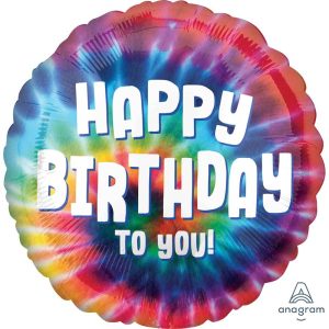 Feliz Cumpleanos Globos | 18 Inch Tie Dye Birthday Feliz Cumpleanos Globos Feliz Cumpleanos Globos