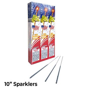 Fiesta Globos | 10 Inch Gold Color Sparklers (96 Pk) Fiesta Globos Fiesta Globos