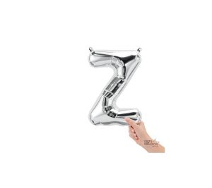 Foil Letters | 16 Inch Letter Z – Northstar – Silver (Air-Fill Only) Foil Balloons Foil Letters