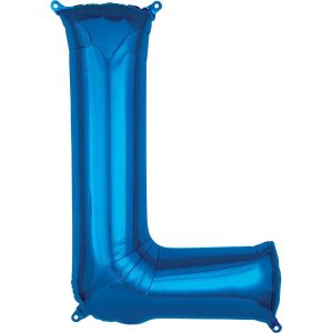 Foil Letters | 34 Inch Letter L – Anagram – Blue Foil Balloons Foil Letters