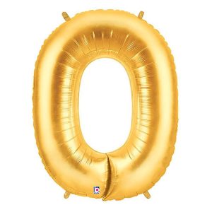 Foil Letters | 40 Inch Letter O – Gold Megaloon Foil Balloons Foil Letters