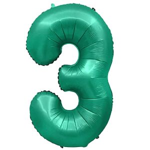 Foil Numbers | 32 Inch Number 3 – Metal Balloons – Green Foil Balloons Foil Numbers