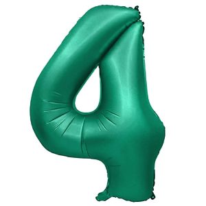 Foil Numbers | 32 Inch Number 4 – Metal Balloons – Green Foil Balloons Foil Numbers