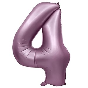 Foil Numbers | 32 Inch Number 4 – Metal Balloons – Purple Lilac Foil Balloons Foil Numbers