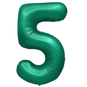 Foil Numbers | 32 Inch Number 5 – Metal Balloons – Green Foil Balloons Foil Numbers