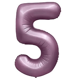 Foil Numbers | 32 Inch Number 5 – Metal Balloons – Purple Lilac Foil Balloons Foil Numbers