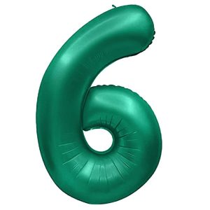 Foil Numbers | 32 Inch Number 6 – Metal Balloons – Green Foil Balloons Foil Numbers