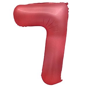 Foil Numbers | 32 Inch Number 7 – Metal Balloons – Crimson Red Foil Balloons Foil Numbers