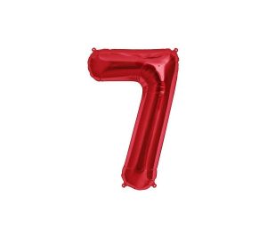 Foil Numbers | 34 Inch Number 7 – Northstar – Red Foil Balloons Foil Numbers