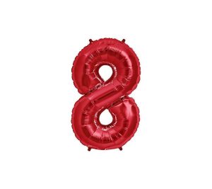 Foil Numbers | 34 Inch Number 8 – Northstar – Red Foil Balloons Foil Numbers