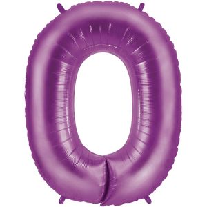 Foil Numbers | 40 Inch Number 0 – Purple Megaloon Foil Balloons Foil Numbers