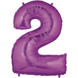 Foil Numbers | 40 Inch Number 2 – Purple Megaloon Foil Balloons Foil Numbers