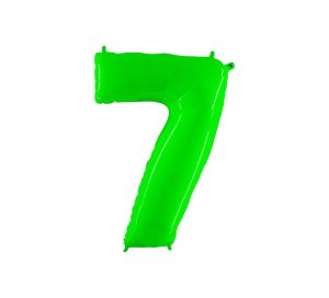 Foil Numbers | 40 Inch Number 7 – Lime Green Foil Balloons Foil Numbers