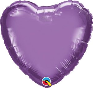 Hearts | 18 Inch Heart – Chrome Purple Foil Balloons Hearts