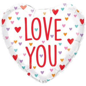 Hearts | 18 Inch Love You Little Hearts Foil Balloons Hearts