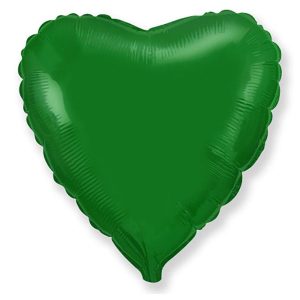 Hearts | 32 Inch Heart – Metallic Green Foil Balloons Hearts