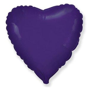 Hearts | 32 Inch Heart – Metallic Purple Foil Balloons Hearts