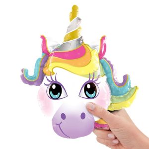 Minishapes | 14 Inch Mini Magical Unicorn (Air-Fill Only) Foil Balloons Minishapes