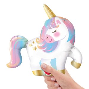 Minishapes | 14 Inch Mini Unicorn (Air-Fill Only) Foil Balloons Minishapes