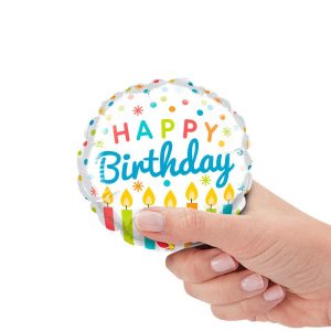 Minishapes | 4 Inch Birthday Candles Mini Shape (Air-Fill Only) Foil Balloons Minishapes