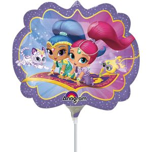 Minishapes | 9 Inch Shimmer And Shine (Air-Fill Only) Foil Balloons Minishapes