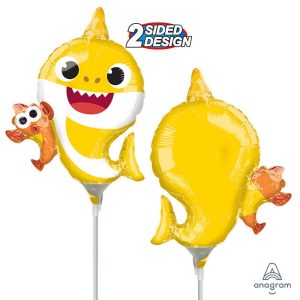 Minishapes | Baby Shark Mini Shape (Air-Fill Only) Foil Balloons Minishapes