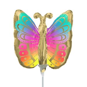 Minishapes | Colorful Butterfly Mini Shape (Air Fill Only) Foil Balloons Minishapes