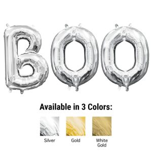 Phrases & Number Kits | 16 Inch Boo – Anagram Letters Kit (Air-Fill Only) Foil Balloons Phrases & Number Kits