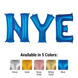 Phrases & Number Kits | 34 Inch Nye – Anagram Letters Kit Foil Balloons Phrases & Number Kits