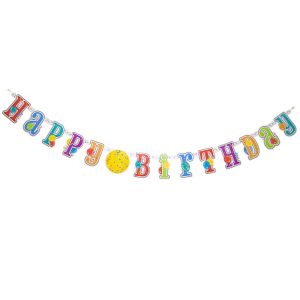 Phrases & Number Kits | 7Ft Happy Birthday Jointed Banner With Stickers Foil Balloons Phrases & Number Kits