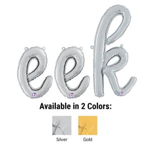 Phrases & Number Kits | Eek – Betallic Script Letters Kit (Air-Fill Only) Foil Balloons Phrases & Number Kits