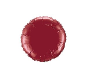 Rounds | 18 Inch Circle – Burgundy Foil Balloons Rounds