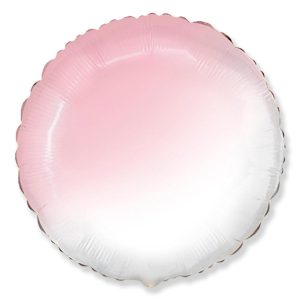 Rounds | 18 Inch Circle – Gradient Baby Pink Foil Balloons Rounds