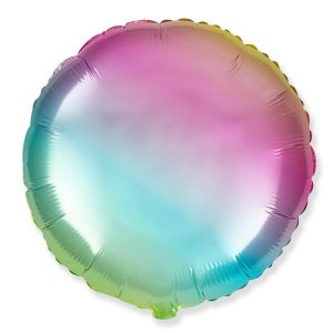 Rounds | 18 Inch Circle – Gradient Pastel Foil Balloons Rounds