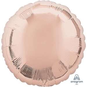 Rounds | 18 Inch Circle – Rose Gold Foil Balloons Rounds