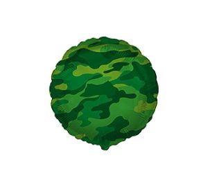 Rounds | 18 Inch Round Military Camo Foil Balloons Rounds