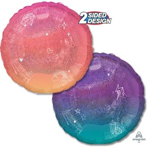 Rounds | 18 Inch Sparkle Ombre Foil Balloons Rounds