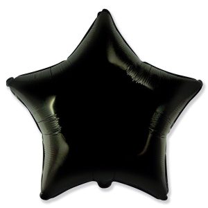 Stars | 18 Inch Star – Black Foil Balloons Stars