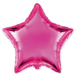 Stars | 18 Inch Star – Fuchsia Foil Balloons Stars