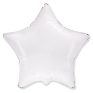 Stars | 18 Inch Star – White Foil Balloons Stars