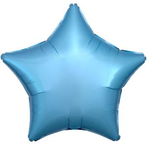 Stars | 19 Inch Star – Metallic Pearl Pastel Blue Foil Balloons Stars