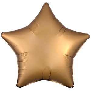 Stars | 19 Inch Star – Satin Luxe Gold Foil Balloons Stars