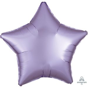 Stars | 19 Inch Star – Satin Luxe Pastel Lilac Foil Balloons Stars