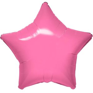 Stars | 19 Inch Vibrant Pink Star Foil Balloons Stars