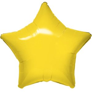 Stars | 19 Inch Vibrant Yellow Star Foil Balloons Stars